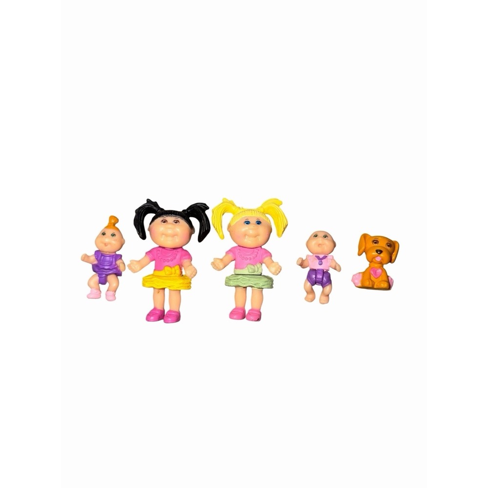 Cabbage Patch Kids Little Sprouts 2017 Dog Mini‎ Figure 1.5" Mini Doll Lot of 5